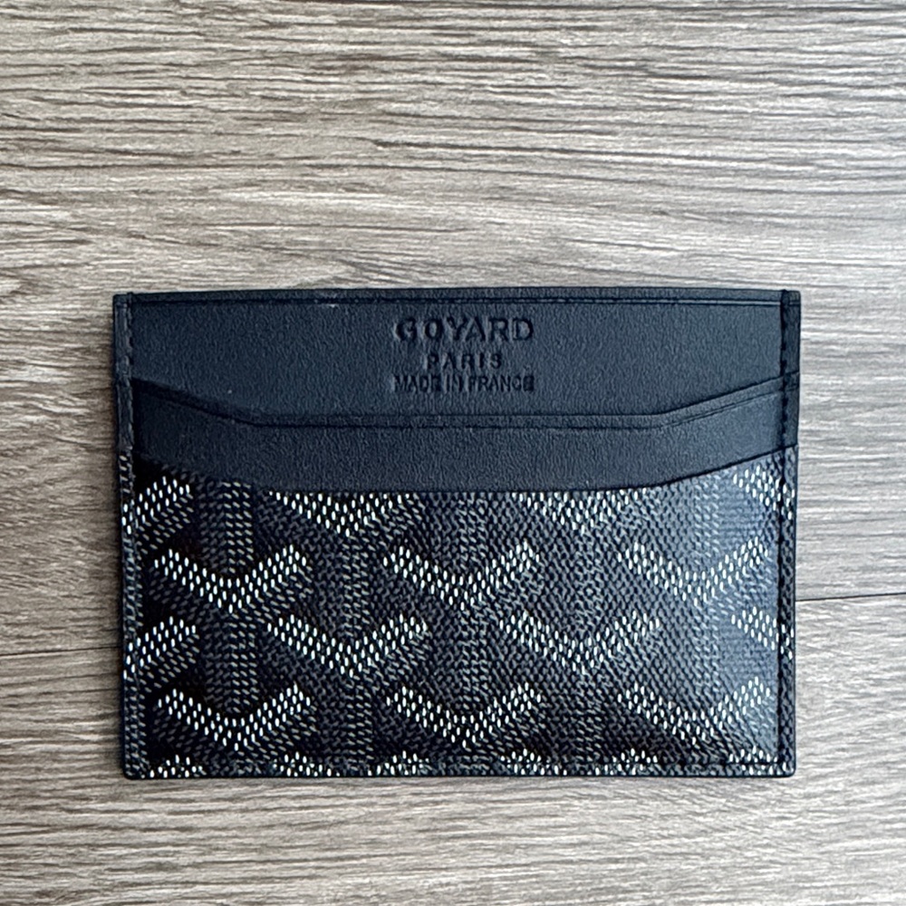 Goyard Black and Gray Card Holder